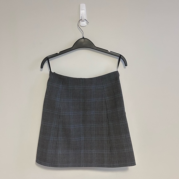 Wilfred Classic Mini Skirt - Grey/Blue Check - Picture 2 of 2